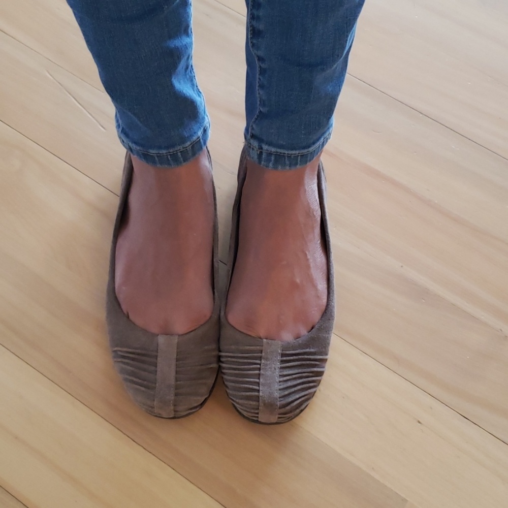 Nine West leather suede flats